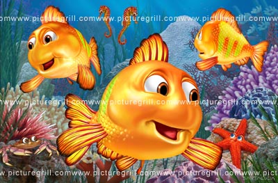 illustrator of 3d fish art