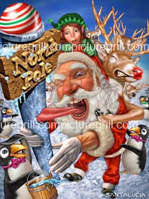 artist of santaclause christmas art